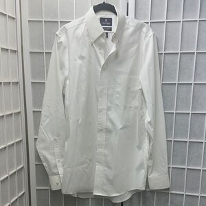 Stafford Performance Pinpoint White Button Down Shirt 15 34-35 EUC